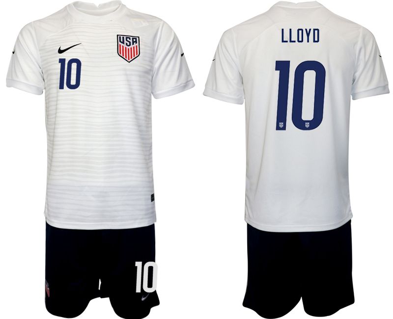 Men 2022 World Cup National Team United States home white 10 Soccer Jersey